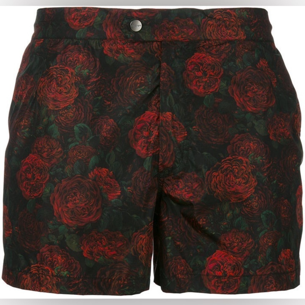 PALM ANGELS Printed Swim Trunks Size: XXS